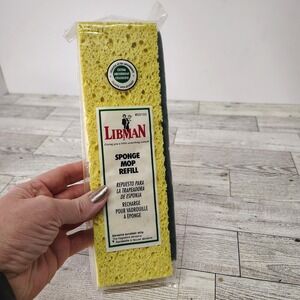 Libman Sponge Mop Refill #00105 Cellulose Scrubber Strip 1998 Fits Scrubster Mop